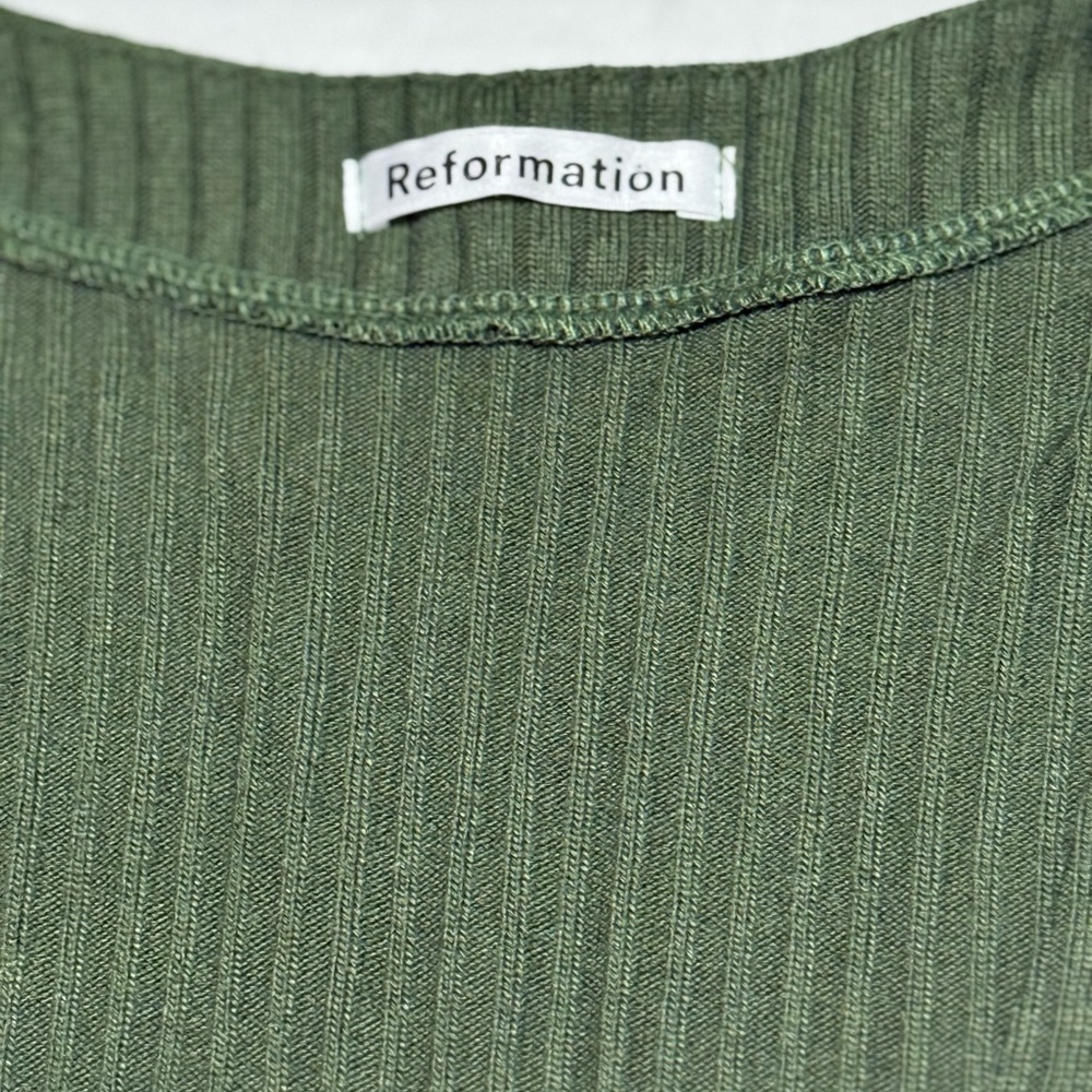 Reformation Gellar Ribbed Button Up - Picture 6 of 6